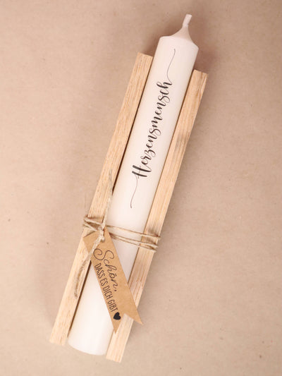 "Herzensmensch" Kerzengeschenk - Dianas Klosterlädchen