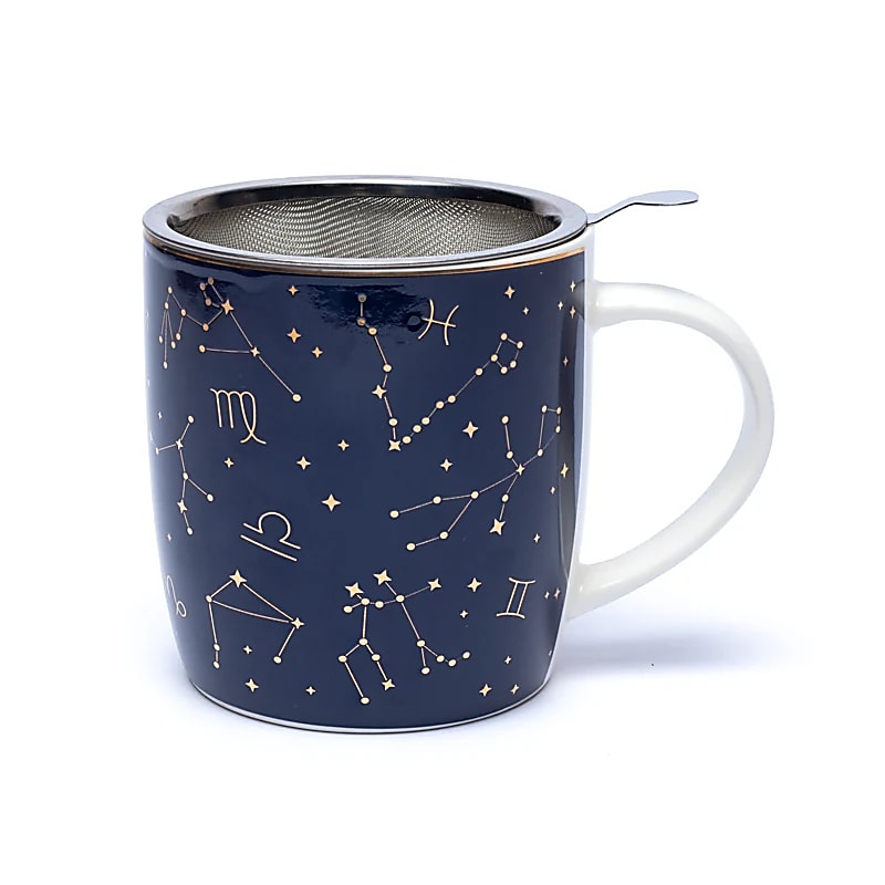 Geschenk-Set Teetasse mit Sieb Sternzeichen