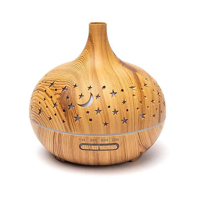 Aroma Zerstäuber Starlight rund Holzdruck - Dianas Klosterlädchen