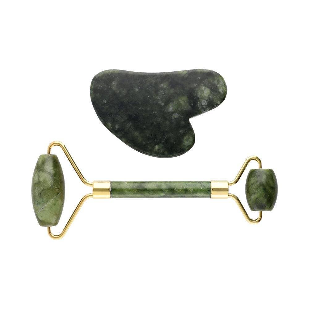 Gua Sha-MassageSet  Jade - Dianas Klosterlädchen