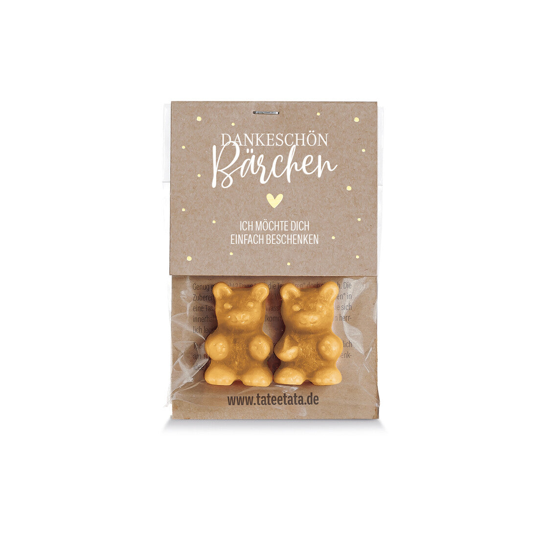 Dankeschön Bärchen MINI | Tee-Bären Ingwer Zitrone