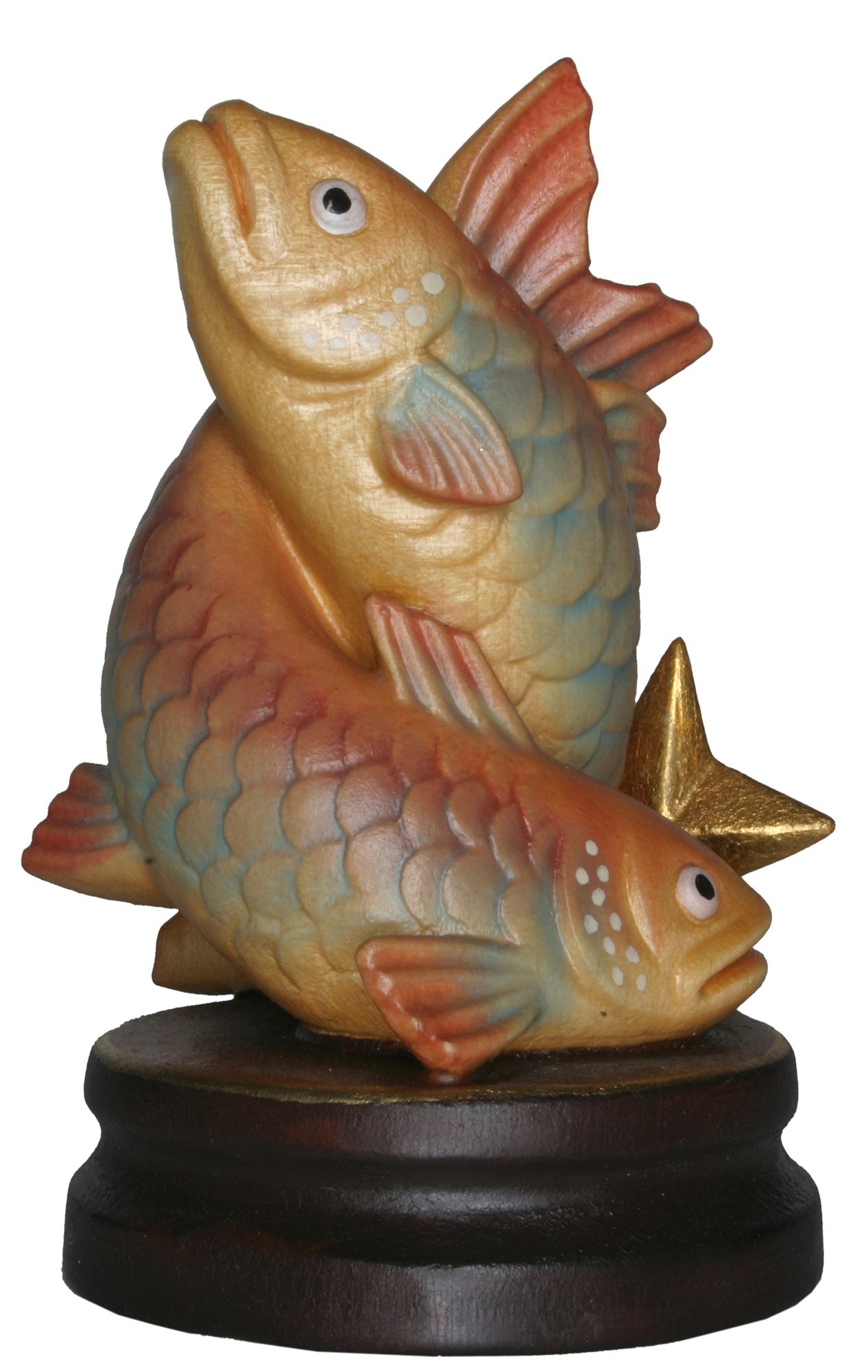 Sternzeichen Fische 12 cm Holzschnitzerei