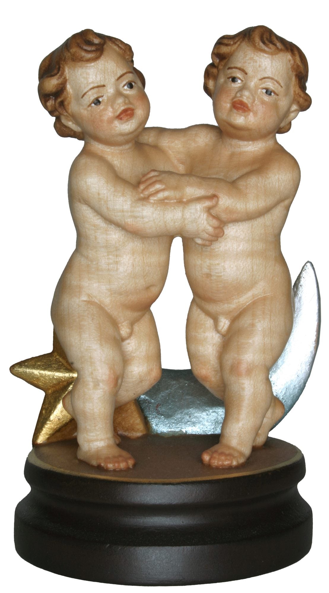 Sternzeichen Zwillinge 12 cm Holzschnitzerei