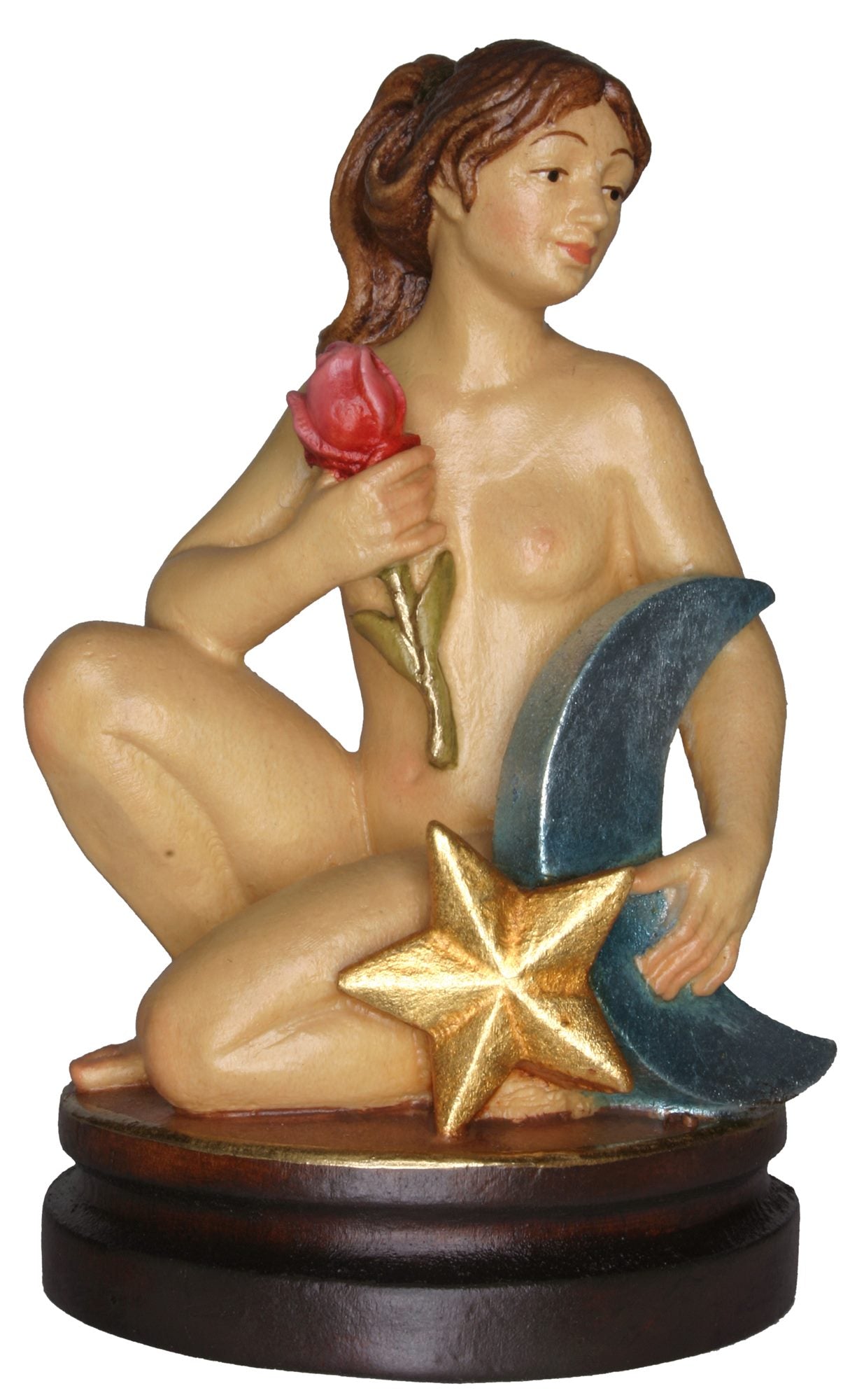 Sternzeichen Jungfrau 12 cm Holzschnitzerei