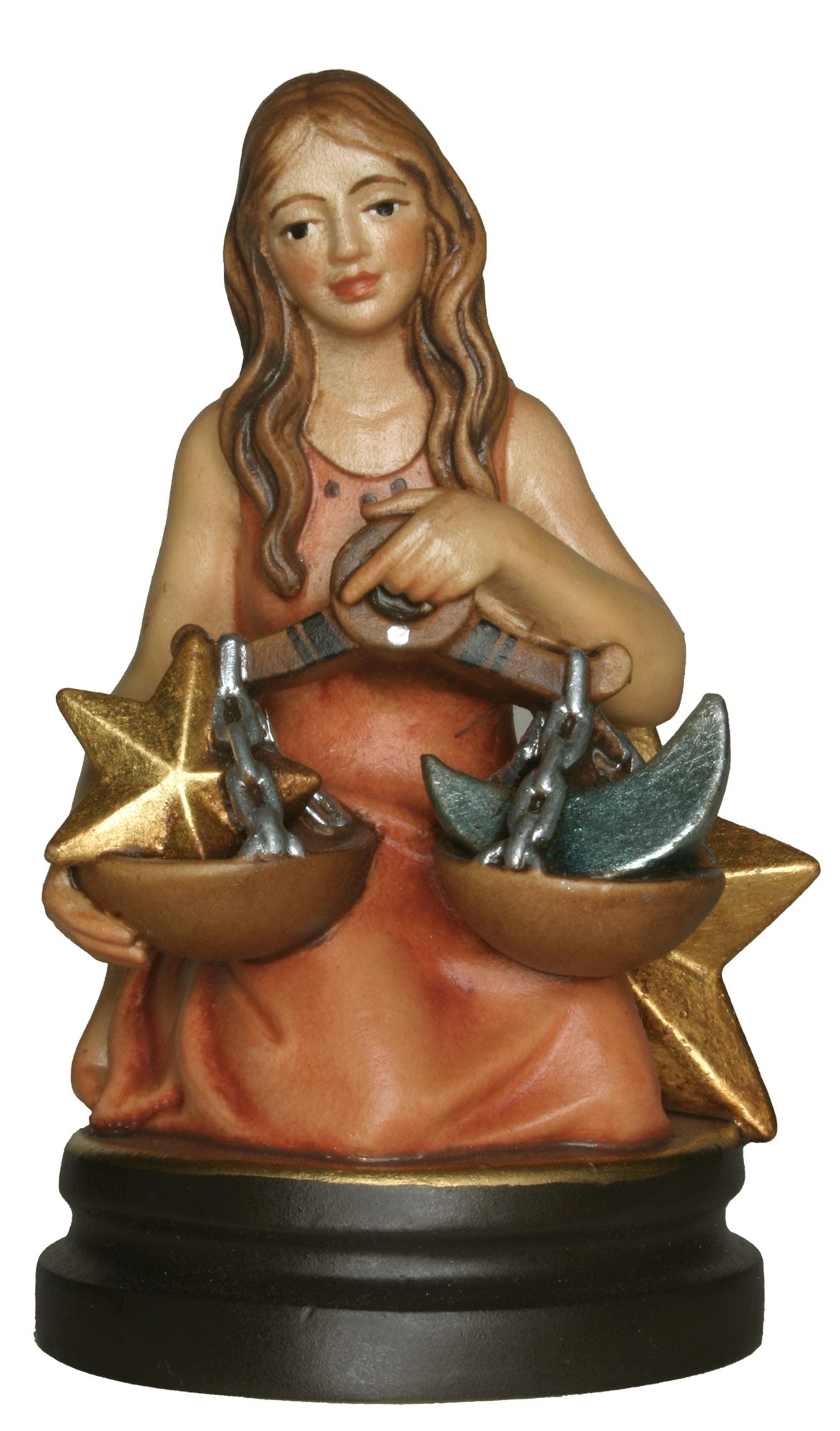 Sternzeichen Waage 12 cm Holzschnitzerei