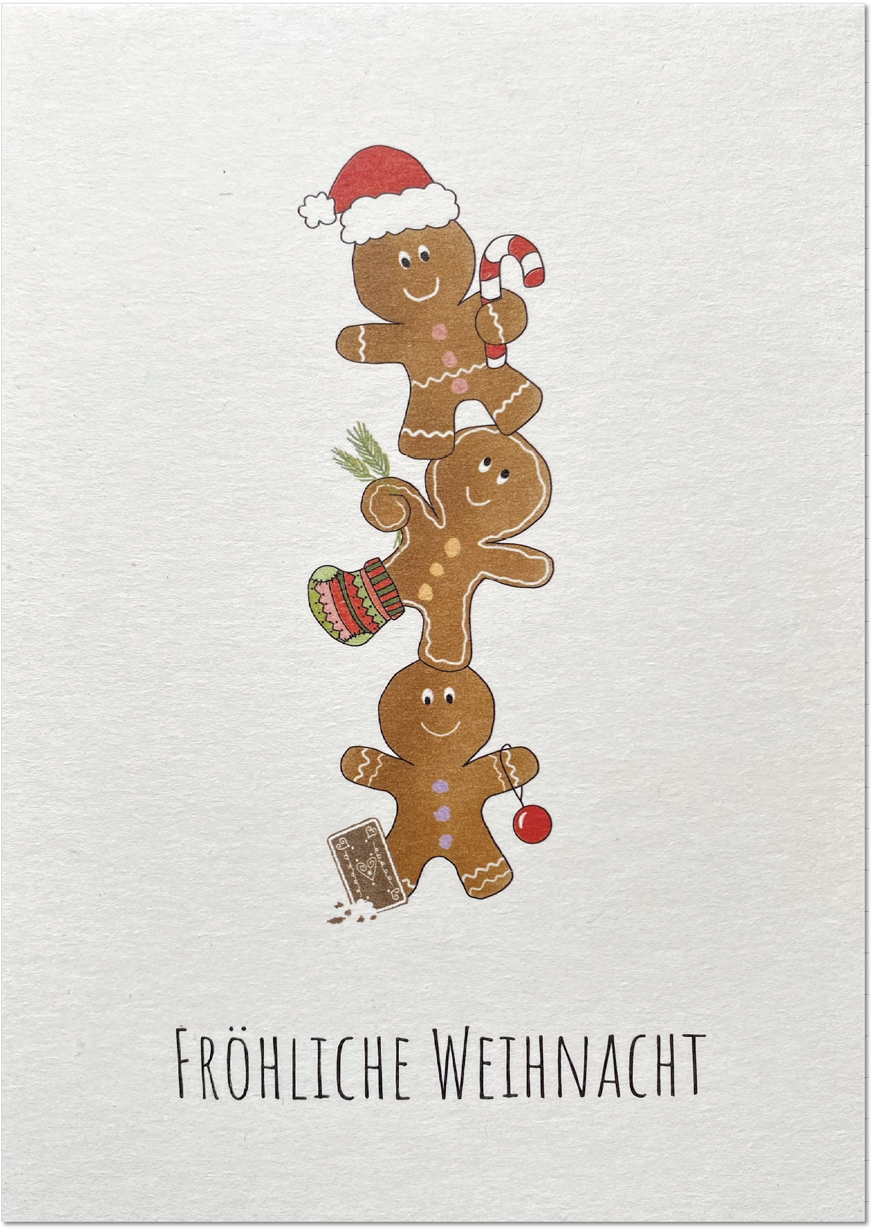 3 Lebkuchenmännchen - Keitcards - Dianas Klosterlädchen