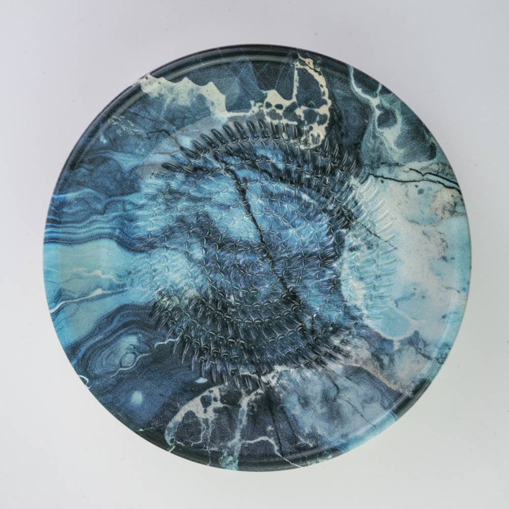Atlantida Blue- Reibeteller aus Keramik