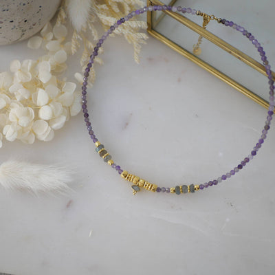 GINANDGER - HALSKETTE ELAKSHI AMETHYST - Dianas Klosterlädchen