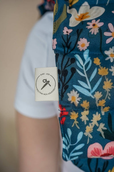 Nackenkissen Blumen Blau in Dianas Klosterlaedchen