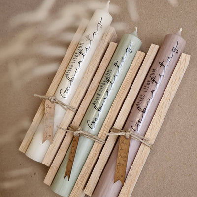 "Alles Liebe zum Geburtstag" Kerze | Geschenk | Mitbringsel - Dianas Klosterlädchen