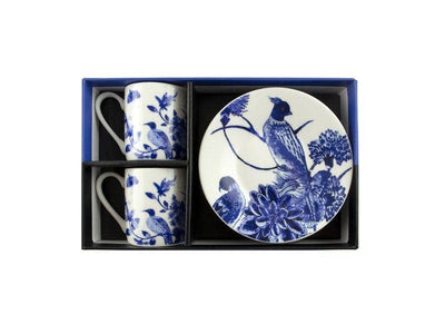Espresso-Set (2 cups), Delft Blue Birds, Rijksmuseum