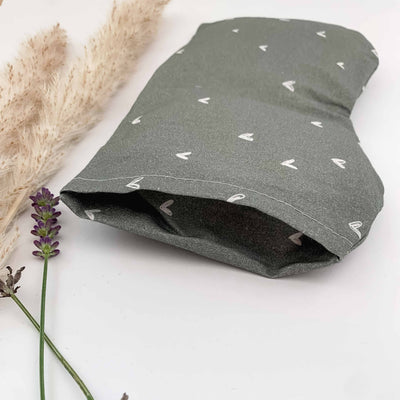 Augenkissen mit Bio-Dinkel & Bio-Lavendel Matcha Herzchen in Dianas Klosterlaedchen