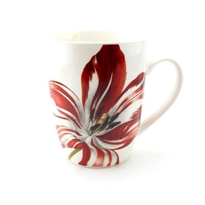 Porzellanbecher mit Tulpenmotiv von Jakob Marrel, inspiriert vom Rijksmuseum.