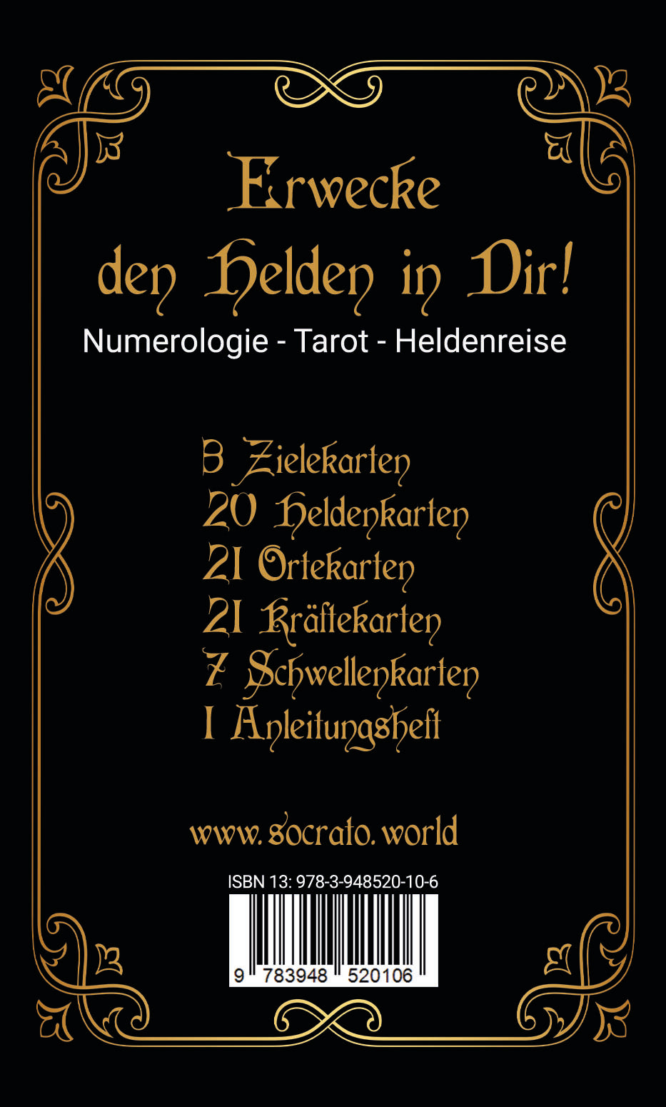 Socrato - Das Heldenreise-Tarot: 72 Karten  | JETZT VORBESTELLEN | AB 25-03-2024