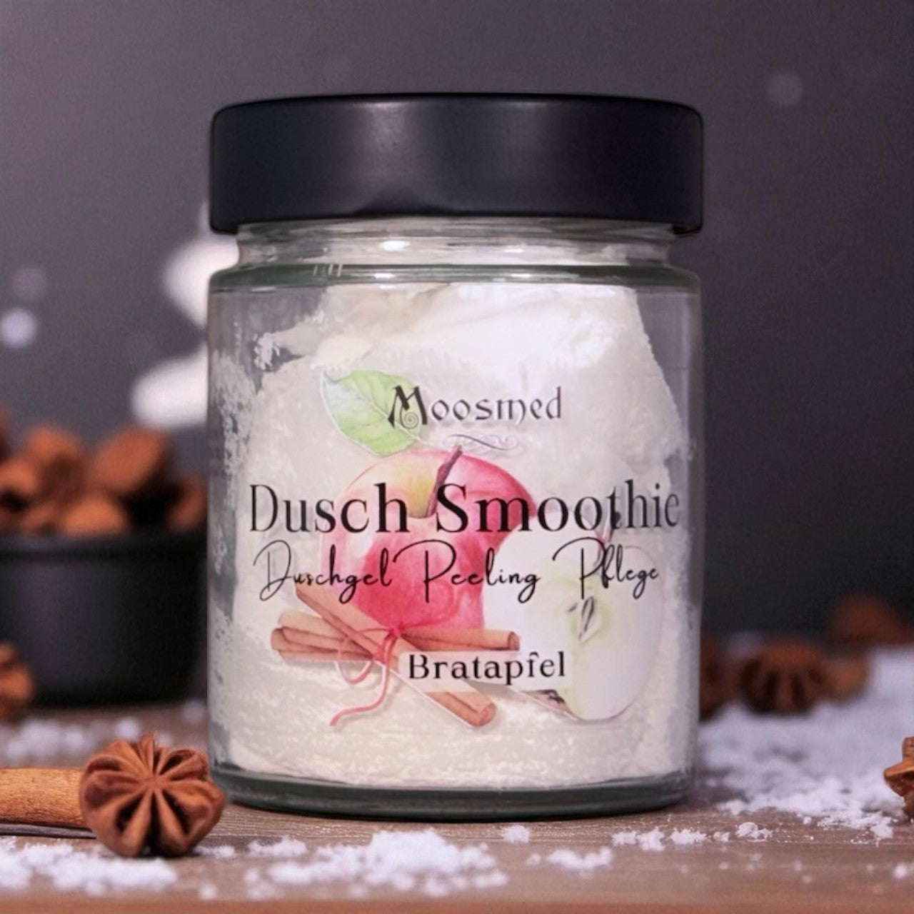 Dusch Smoothie Bratapfelduft im Glas - Dianas Klosterlädchen