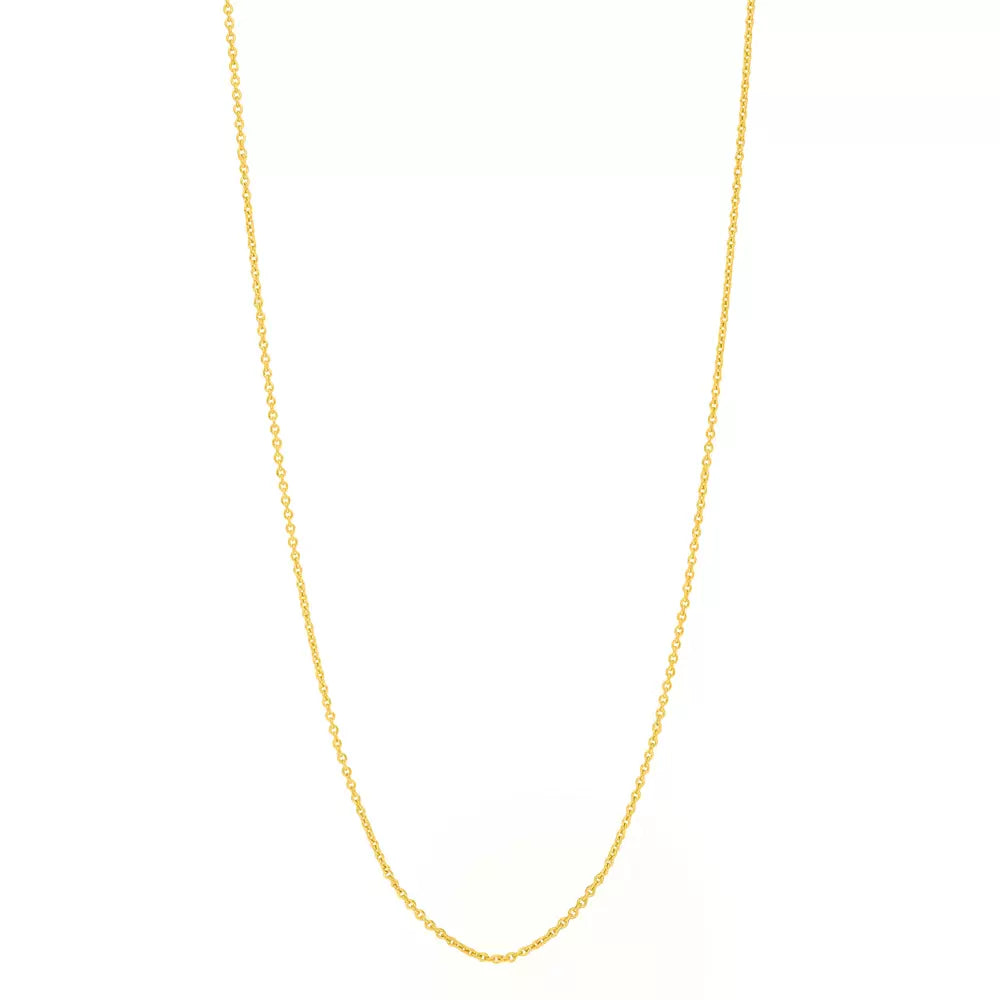 Gliederhalskette gold 80 cm | 925 Sterlingsilber vergoldet LEAF
