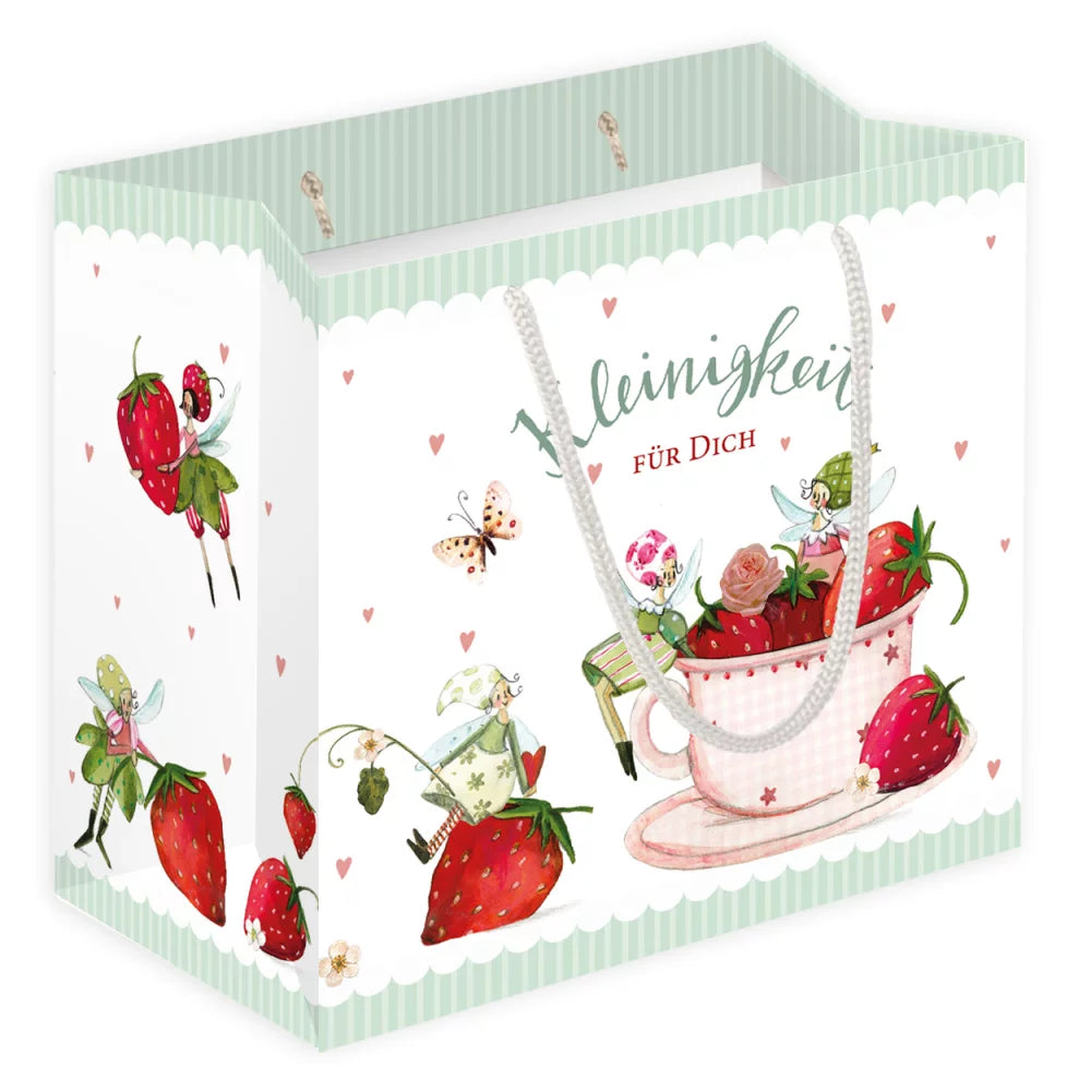 Kompakte Geschenktüte Kleinigkeit für Dich - Erdbeere Kompakte Geschenktüte Kleinigkeit für Dich - Erdbeere Silke Leffler