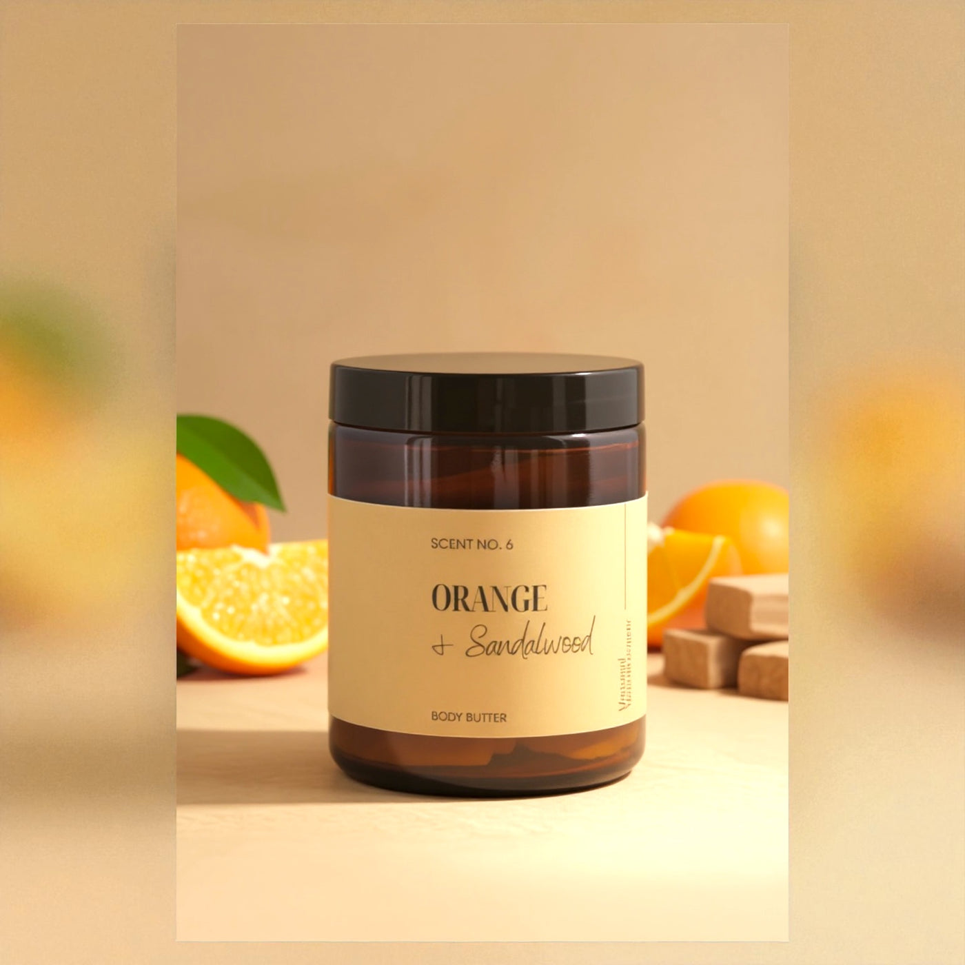 Orange & Sandelholz Körperbutter Moosmed in Dianas Klosterlädchen