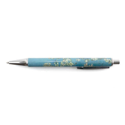 Kugelschreiber mit Van Goghs Mandelblütenmotiv, blaue Mine, Geschenkbox 2