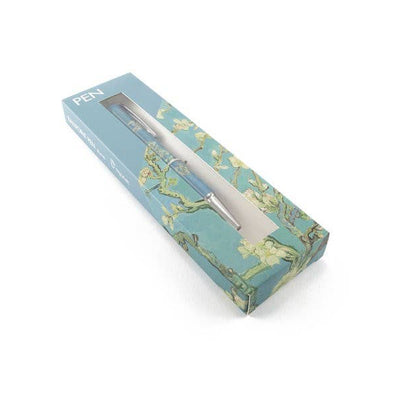 Kugelschreiber mit Van Goghs Mandelblütenmotiv in Box