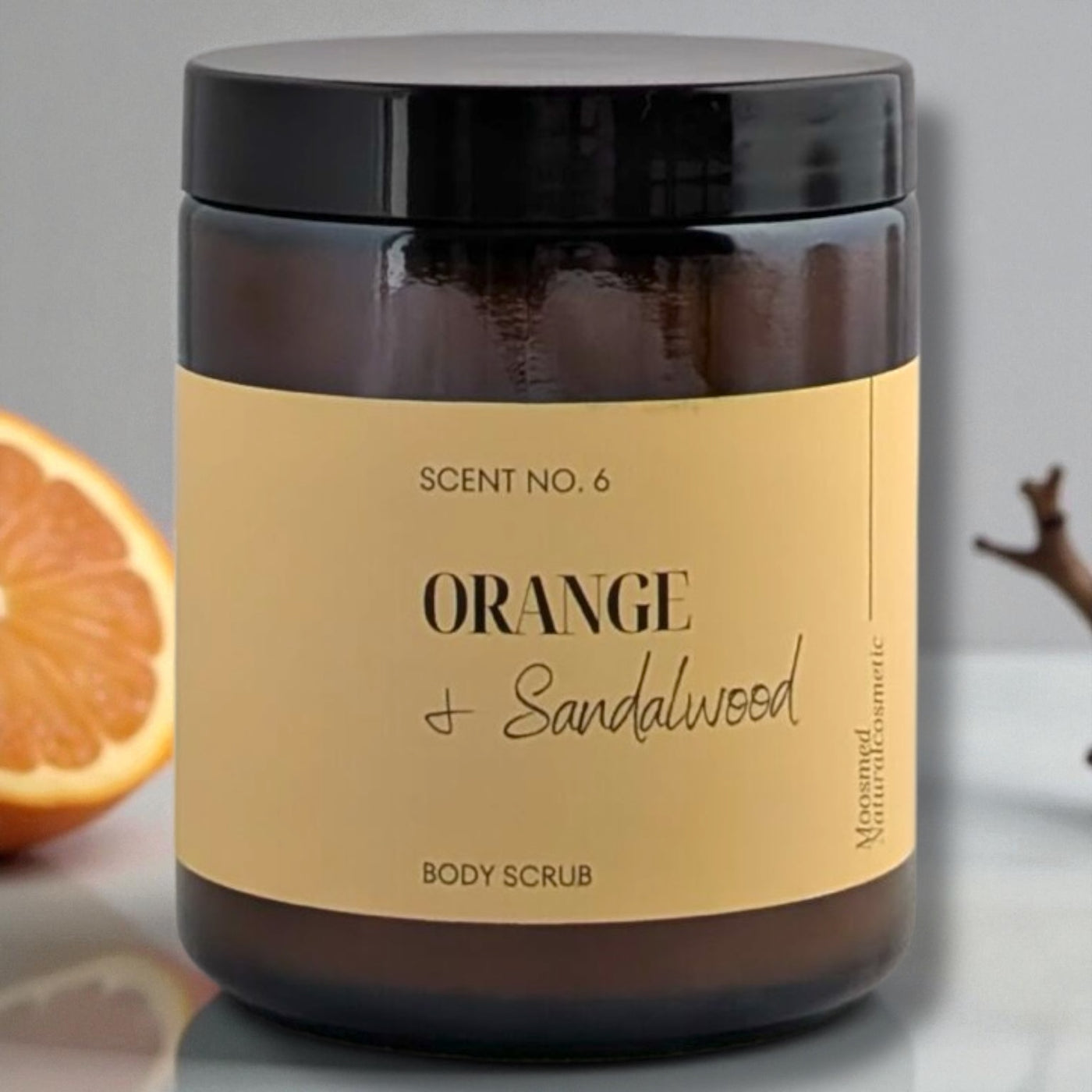 ORANGE + Sandalwood Body Scrub Moosmed Körperpeeling