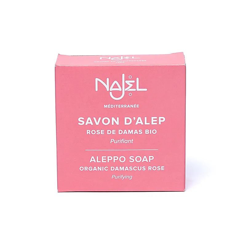 Najel Aleppo Seife mit biologischer Damaszener Rose_2