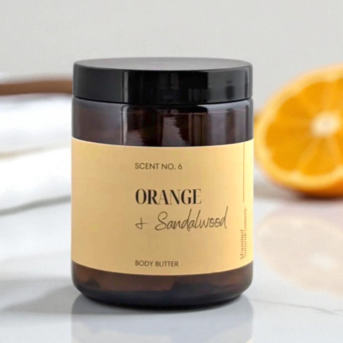 Orange Sandelholz Body Butter Moosmed in Dianas Klosterlaedchen