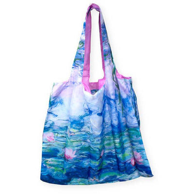 Faltbarer Shopper mit Seerosenmotiv von Claude Monet, robust und tragfähig