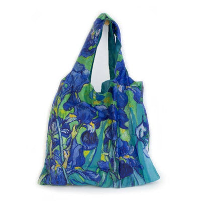 Faltbarer Shopper mit Irismotiv von Vincent van Gogh, praktisch und langlebig