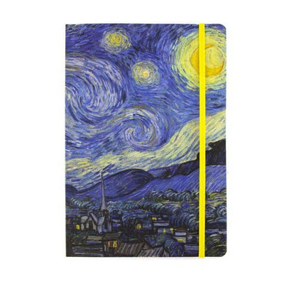 Notizbuch A5 mit Van Goghs Sternennacht, handlich und kunstvoll