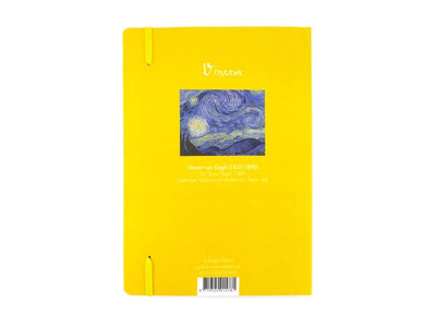 Notizbuch A5 mit Van Goghs Sternennacht, handlich und kunstvoll Rückseite