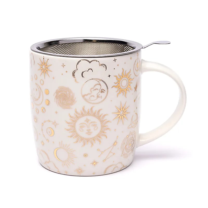 Teetasse mit Sieb Astrologie