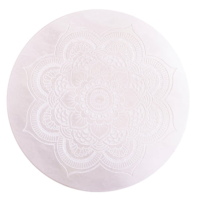 Alabasterhalter rund mit Mandala - Dianas Klosterlädchen