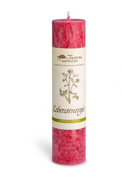 Allgäuer Heilkräuterkerze LEBENSENERGIE - Dianas Klosterlädchen