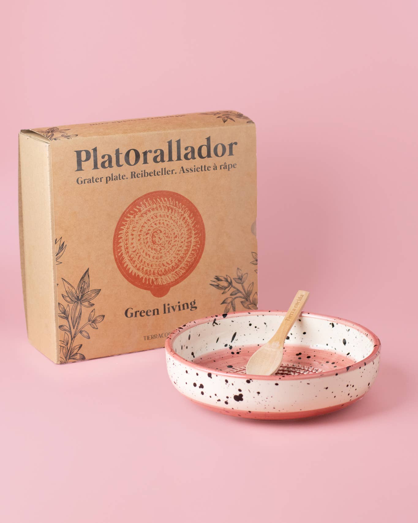 AMAZON großer Reibeteller aus Keramik + Gratislöffel - mit Verpackung - Dianas Klosterlädchen