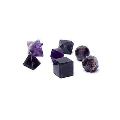 Amethyst Heilige Geometrie 7-teiliges Set - Dianas Klosterlädchen