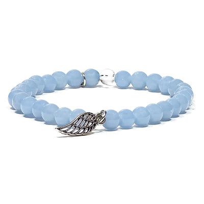Angelit Armband mit Engelsflügel elastisch - Dianas Klosterlädchen