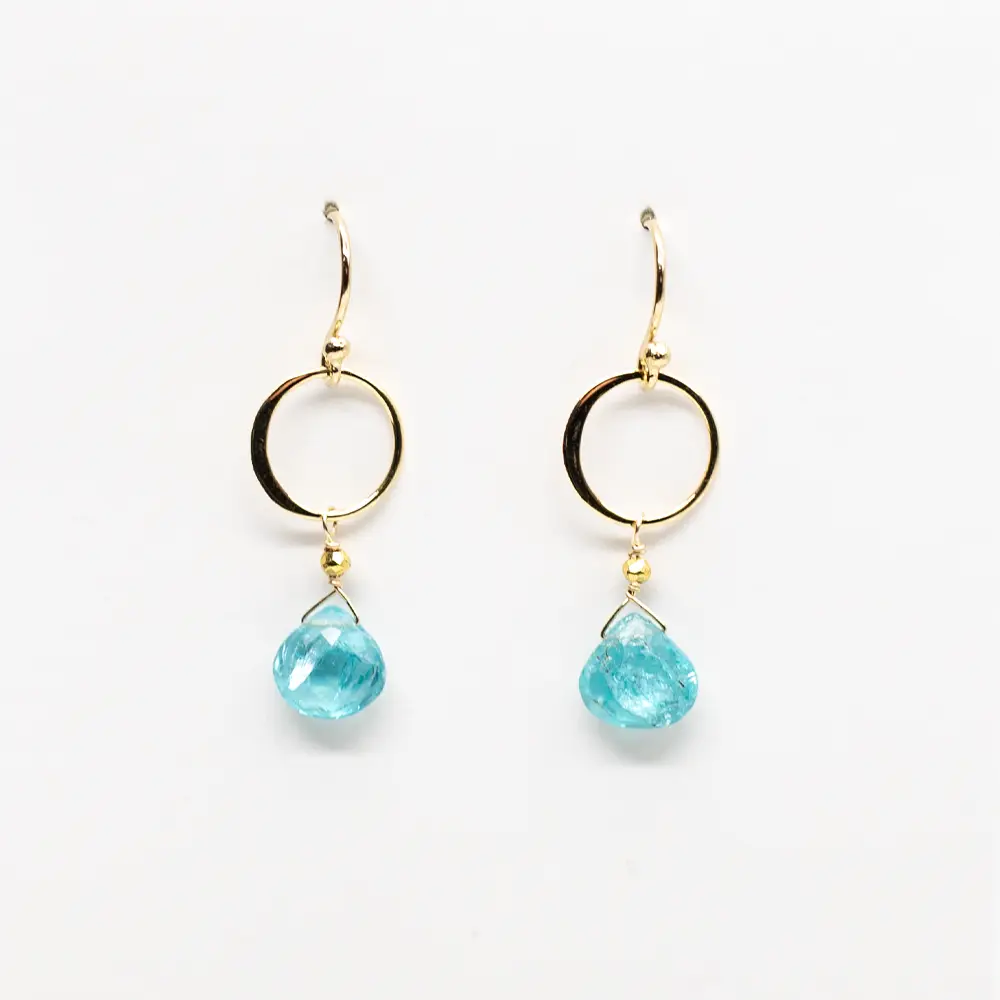 Apatit-Ring | Ohrringe gold - Dianas Klosterlädchen
