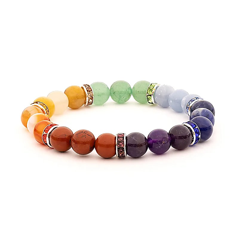 Armband 7 Chakren - elastisch - Dianas Klosterlädchen