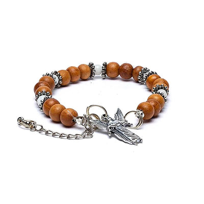 Armband Erzengel Gabriel Regenbogen-Mondstein - Dianas Klosterlädchen