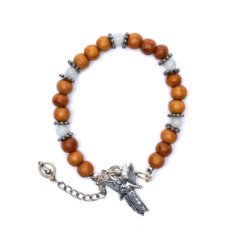 Armband Erzengel Gabriel Regenbogen-Mondstein - Dianas Klosterlädchen