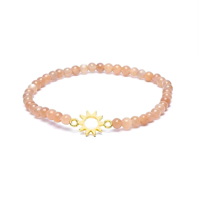 Armband Sonnenstein elastisch mit Sonnenanhänger - Dianas Klosterlädchen