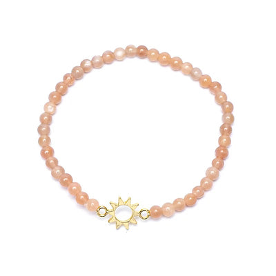 Armband Sonnenstein elastisch mit Sonnenanhänger - Dianas Klosterlädchen