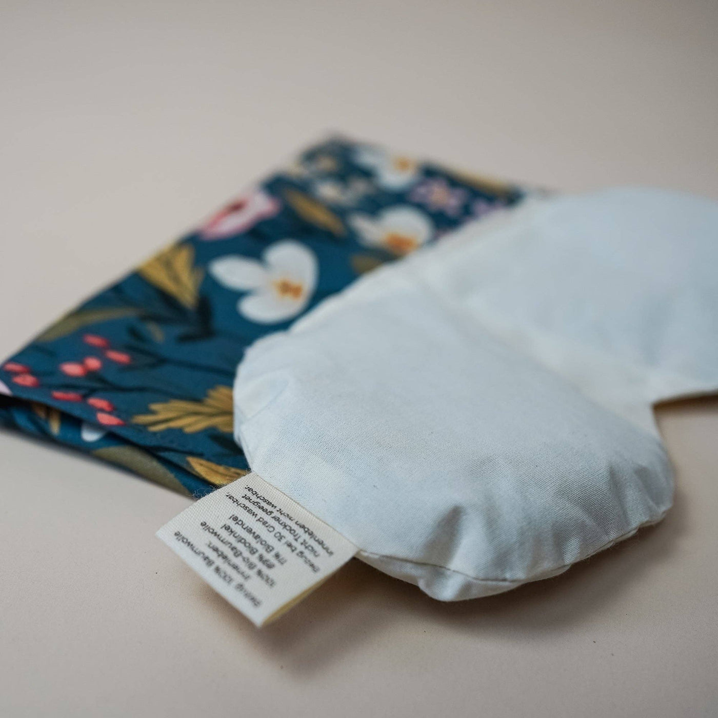 Augenkissen mit Bio-Dinkel & Bio-Lavendel Blumen Blau - Dianas Klosterlädchen