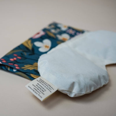 Augenkissen mit Bio-Dinkel & Bio-Lavendel Blumen Blau - Dianas Klosterlädchen