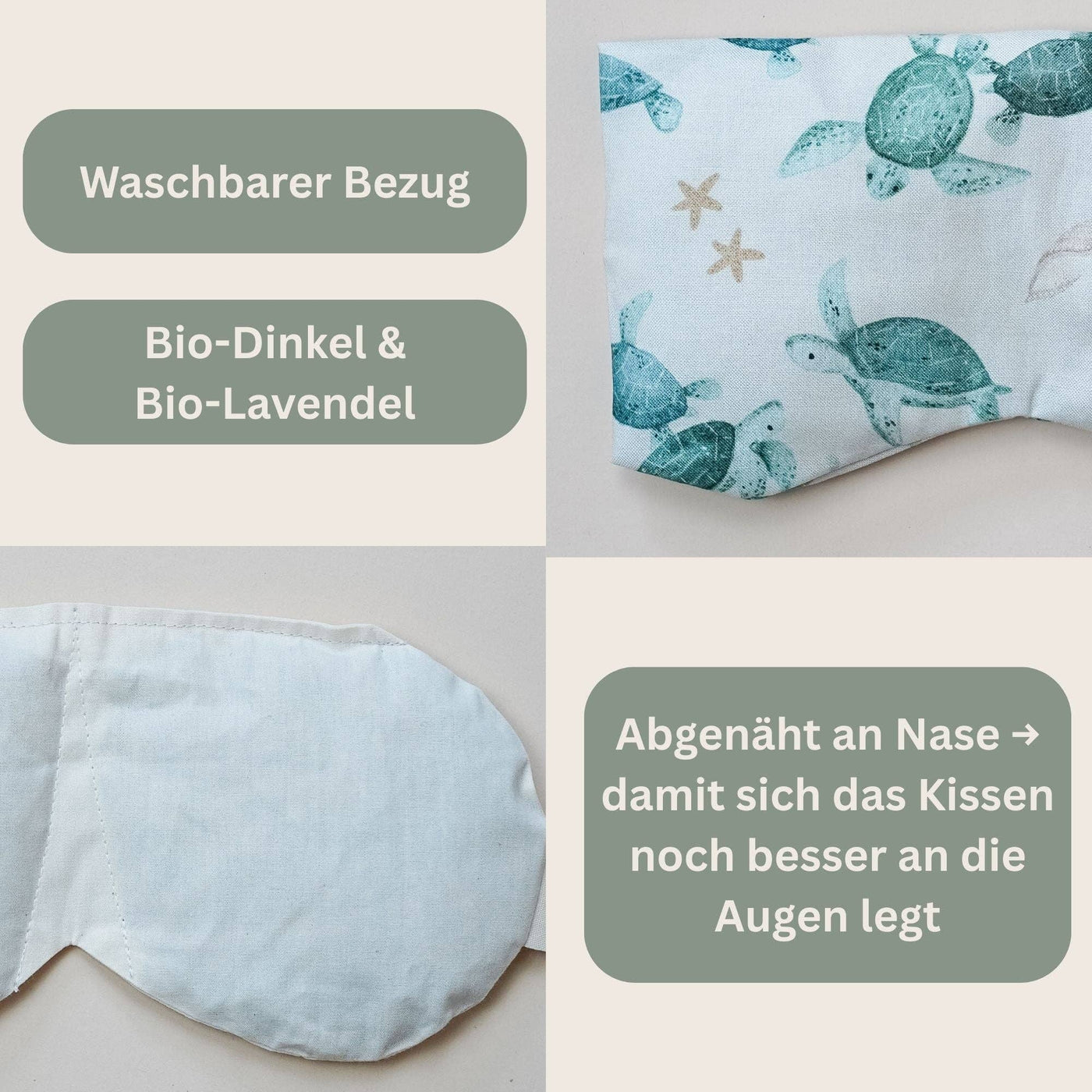 Augenkissen mit Bio-Dinkel & Bio-Lavendel - Dianas Klosterlädchen