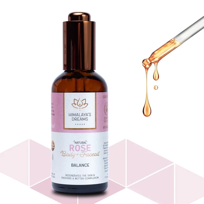 Ayurvedisches Körper- und Gesichtsöl Rose/ Balance Himalaya's Dreams - Dianas Klosterlädchen