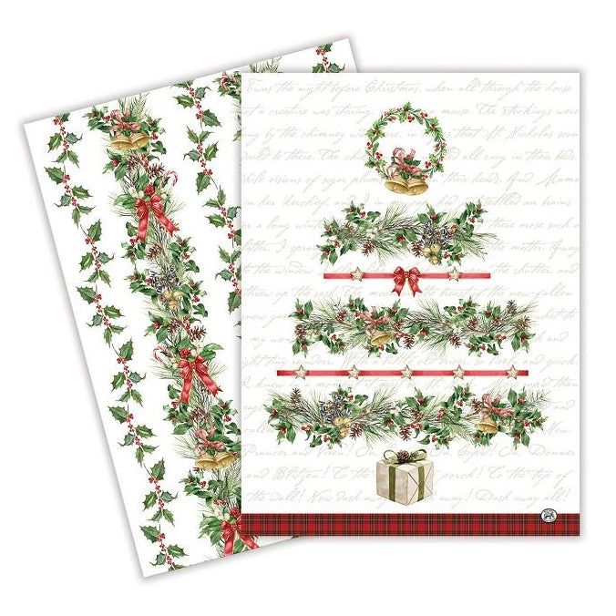 Geschirrtuch | Küchentuch im 2er Set | Holiday Garland - Dianas Klosterlädchen