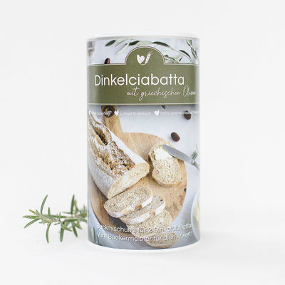 Backmischung Dinkelciabatta mit Oliven für 1kg - Dianas Klosterlädchen