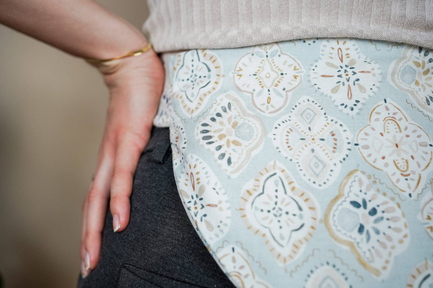 Bauch- und Rückenwärmer zum Umbinden - Bellywrap Marrakesch - Dianas Klosterlädchen